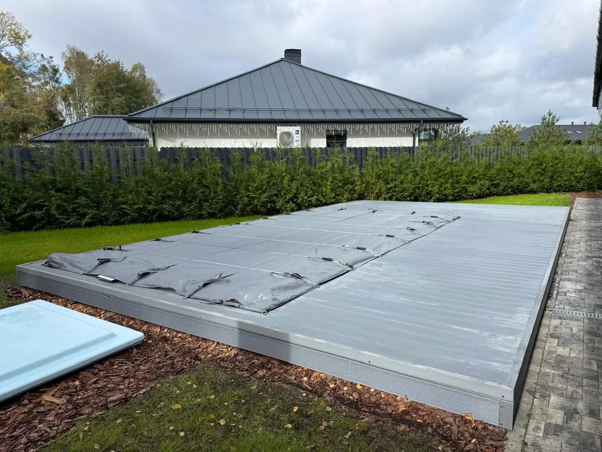 Покрывало Laguna Cover Mesh — установка в Омске